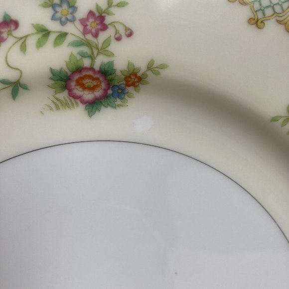 4 VTG 1933 Morimura Noritake Japan Embassy Floral Round Dinner Plates 9 7/8” - Picture 3 of 10
